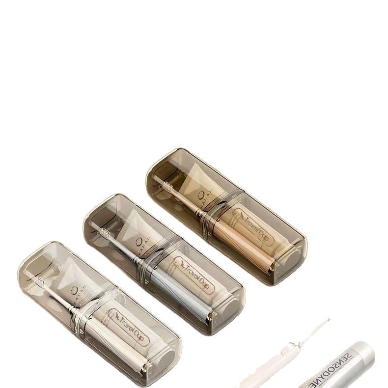 Taza de lavado de viaje portátil para parejas set de viaje de negocios artículos de higiene cepillo de dientes pasta de dientes taza caja de almacenamiento