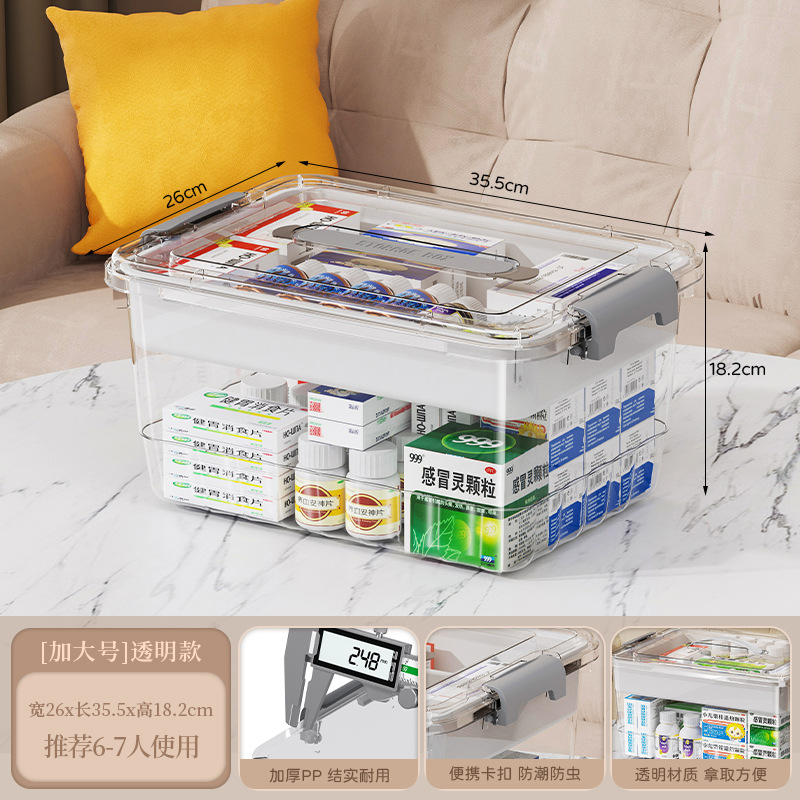 Transparent XL-26*35.5*18.2cm