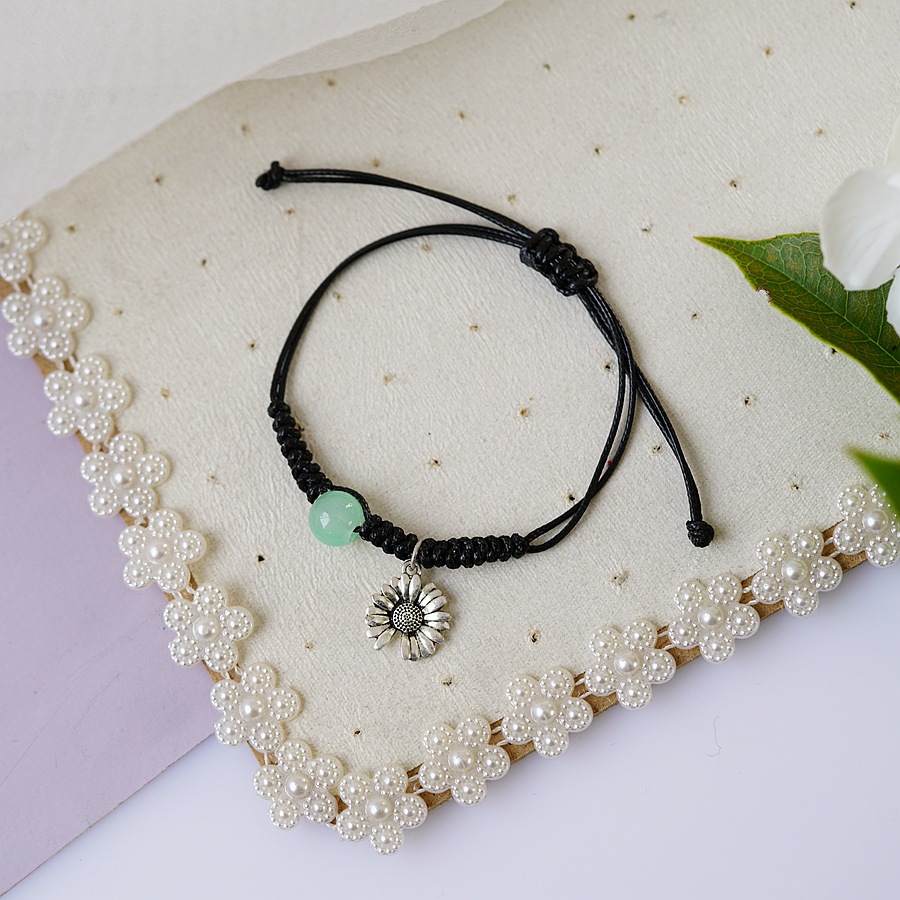 thumbnail image 1 of Pulsera de perla de cerámica para estudiantes, decoración de mano para novia, pulsera para niños y niñas, joyería femenina 296C Flower One, 1 of 2