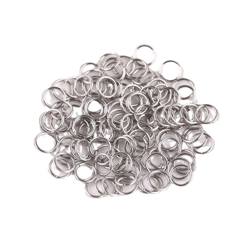 304ステンレス製のシングルリングのネックレスのブレスレットの接続リングのチタン鋼のシングルリングdiyアクセサリーの部品|undefined