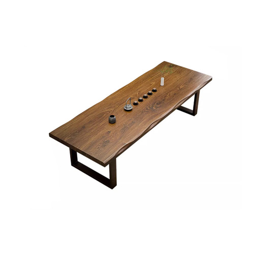 Qianmu Modern Minimalist Solid Wood Tea Table and Chair Set for Home Office Reception Tea Ceremony Table