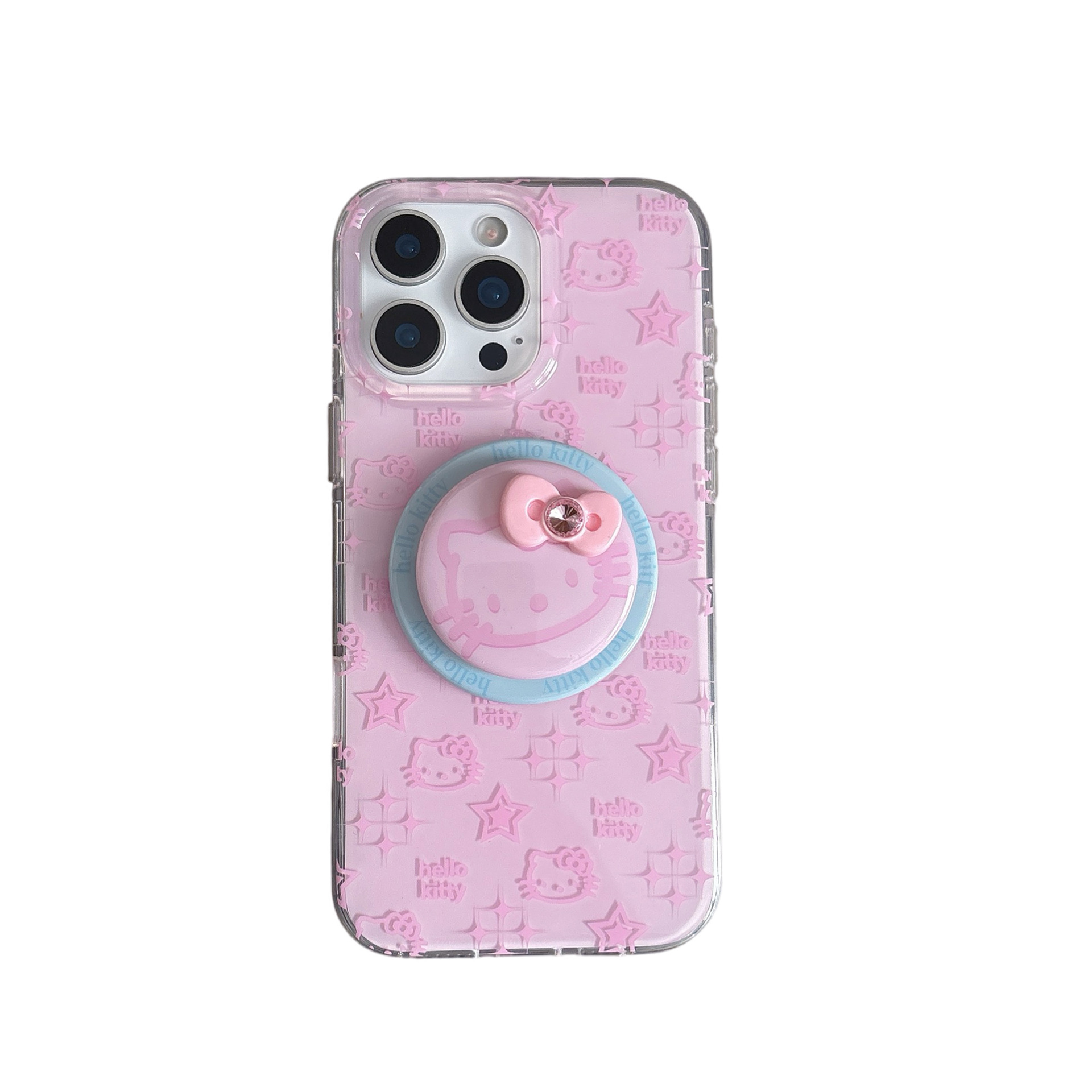 Línea de corazón de niña lindo gato KT adecuado para Apple 15ProMax funda para teléfono móvil 16Pro nuevo 14/13 femenino 16PM