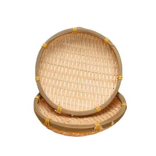 Small bamboo basket for drying tea leaves, hand-woven bamboo winnowing basket, snack basket, mini dried fruit plate, bamboo weaving photo prop
