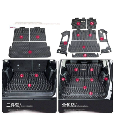 Five-Seater, Decorative Car Trunk Mat, Trunk Mat