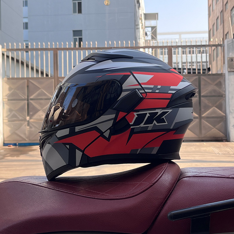 JIEKAI 3C certificado casco de motocicleta para hombres y mujeres casco completo de motocicleta casco de exposición Bluetooth casco de coche eléctrico
