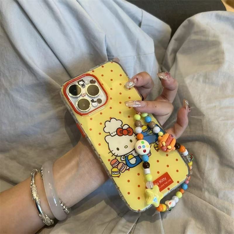 Nicho ins lunares chef kt para cadena iPhone16ProMax 14/15 funda para teléfono móvil Apple 13 hembra 16