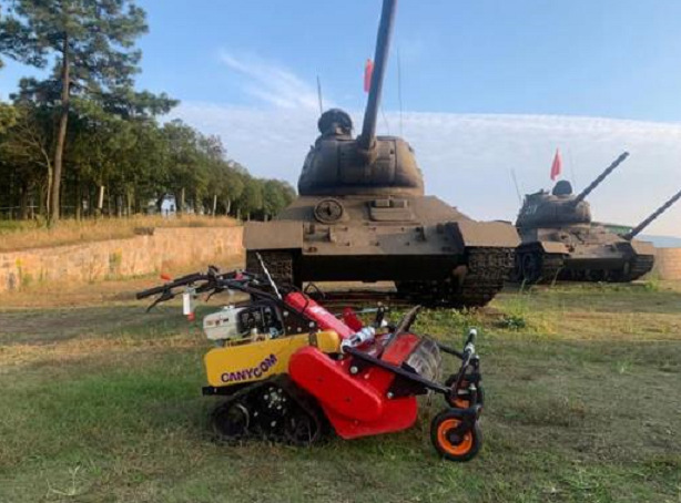 日本筑水自走式割草机 CG101履带式草坪机 田园草坪剪草机 修剪机