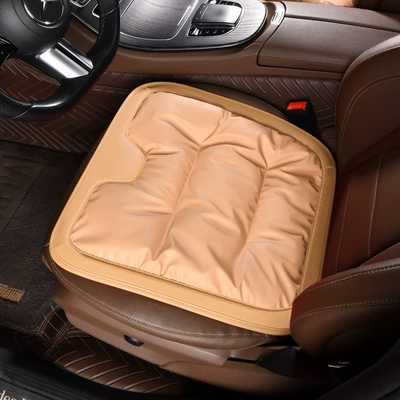 Seat cushion, seat cover main driver's seat single-piece rear - milk-tea-color-anti-fouling-leathersingle-cushion-soft-and-comfortable
