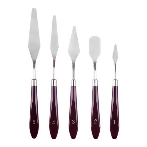 Oil painting knife scraper set acrylic watercolor paint tools flat small pointed knife art supplies tools color mixing knife