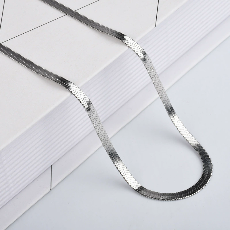 Universal double-layer brand necklace stainless steel, blade, chain for key bag