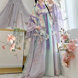 汉服套装;儿童表演服;汉服禅茶服