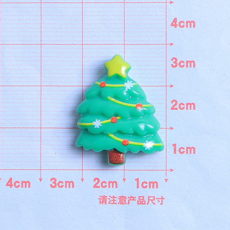 Santa Claus dibujos animados DIY crema pegamento resina accesorios epoxi teléfono caso tocado horquilla hebilla del zapato material de la joyería image 25