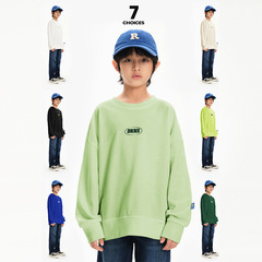 DK潮牌童裝24春季新款女男童圓領衛衣中大童兒童洋氣寬鬆休閒上衣