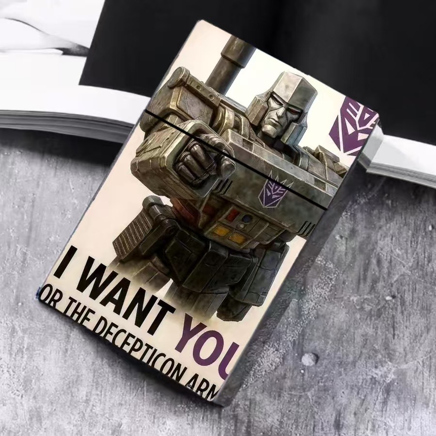 Transformers creativo Decepticon Megatron 20 cajas de cigarrillos gruesas suministro transfronterizo de comercio exterior image 1