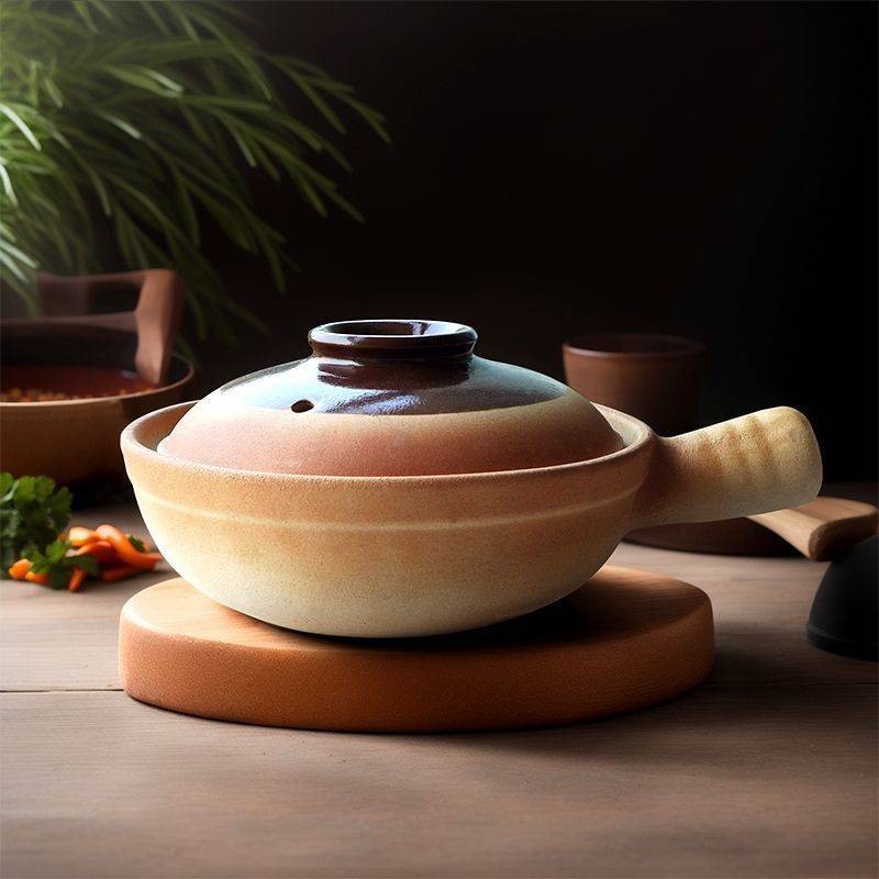 耐高温外卖砂锅商用防爆煲仔饭鲍汁捞饭老式陶土沙锅土砂锅瓦煲