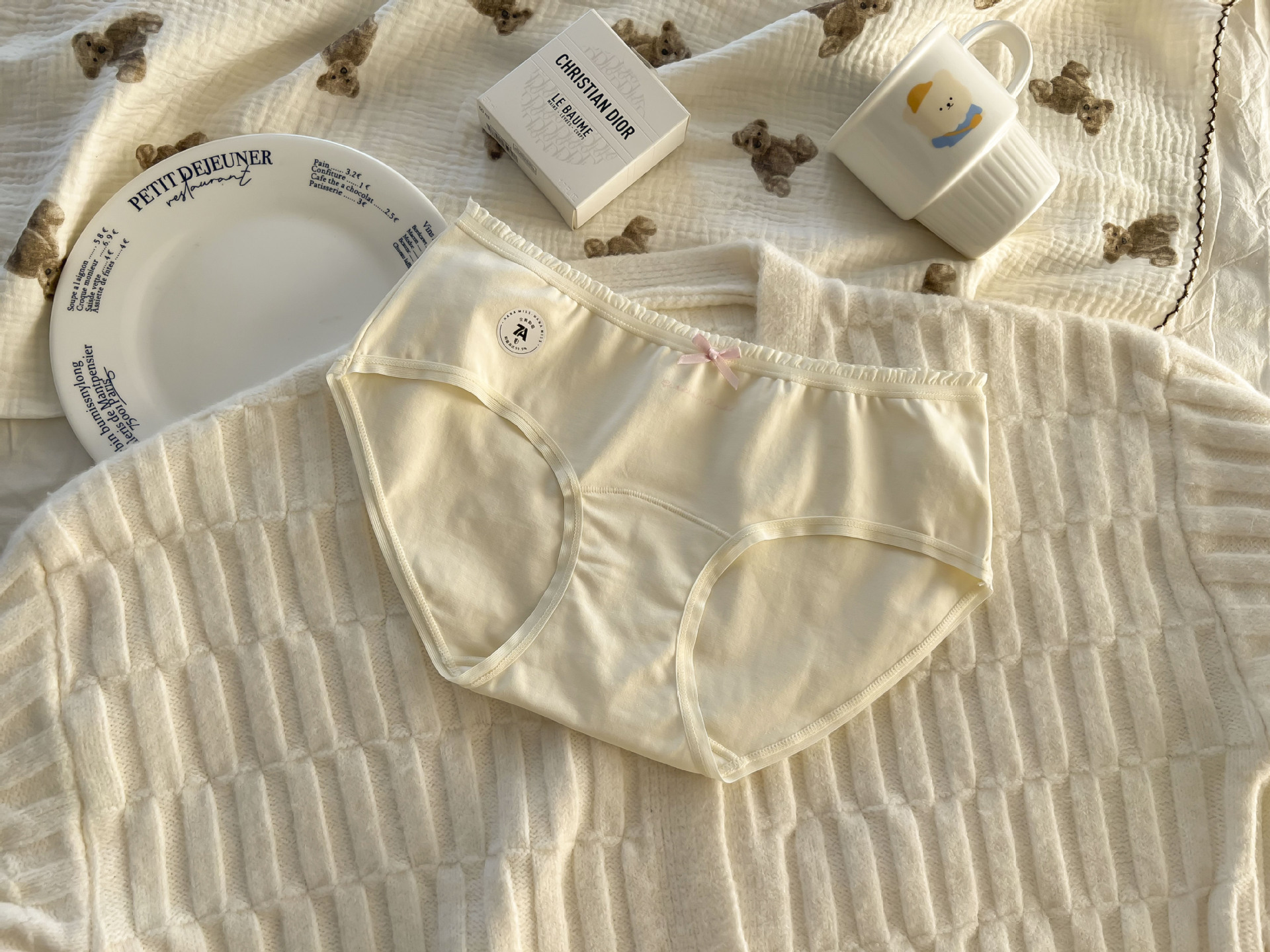 Pantalones de algodón para niñas de 60 años 7A antibacterianas algodón para la entrepierna de mujer, pantalones de algodón para niñas de cintura media, pantalones de mujer