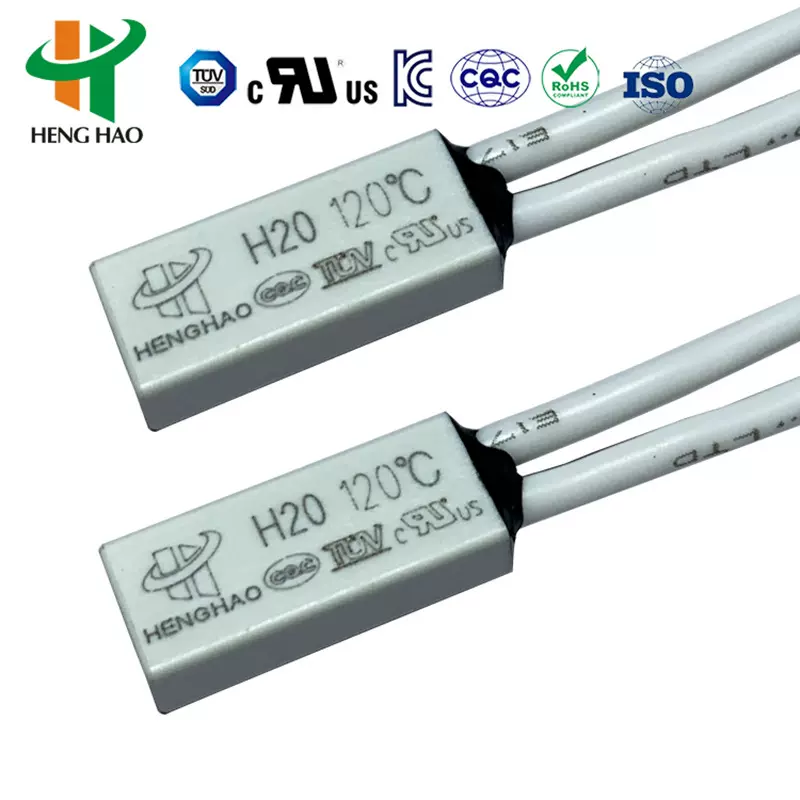 电机过热保护温控器散热温控开关H20金属5A温度感应开关陶瓷