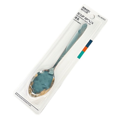 Jinda Rimei stainless steel large spoon salad mixing spoon mixed rice serving spoon public Western food serving large male spoon