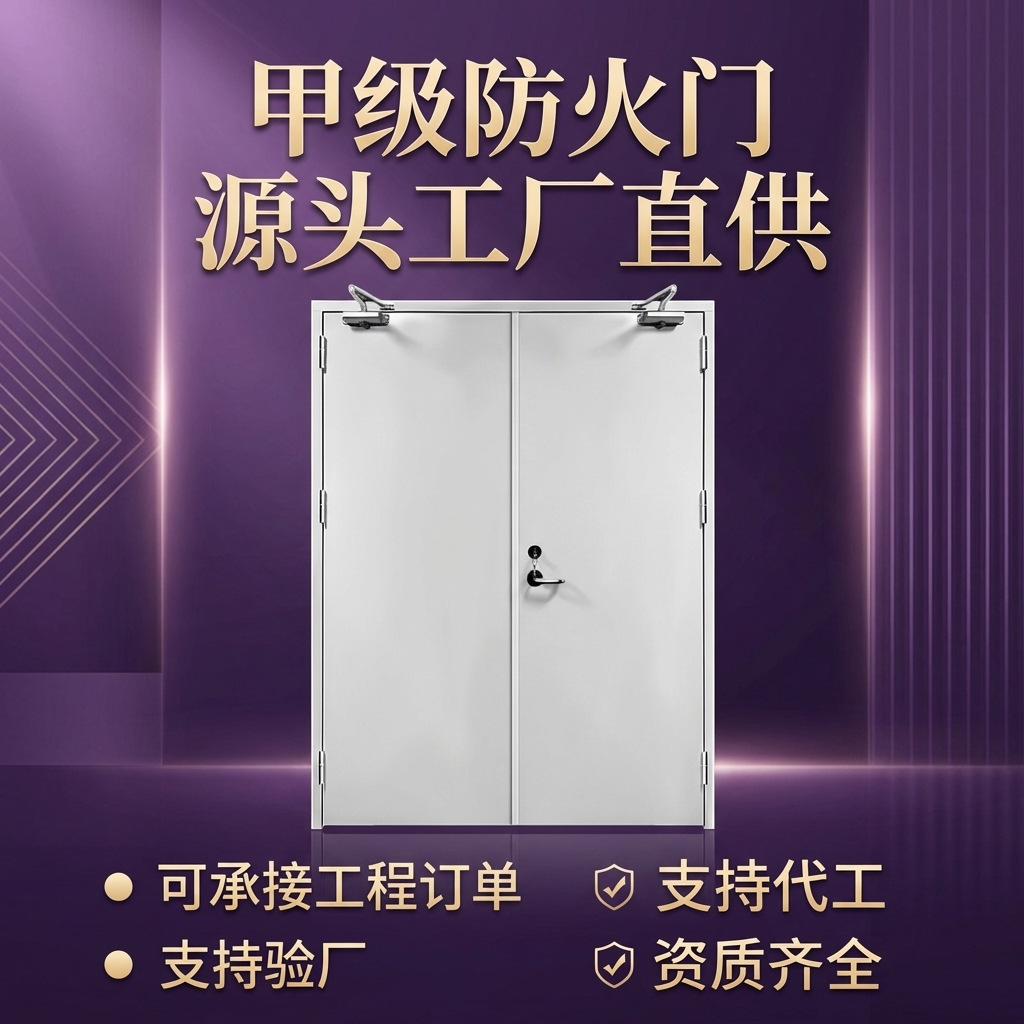 实力工厂直供甲级乙级防火门200+尺寸现货充足包检测支持外贸定制