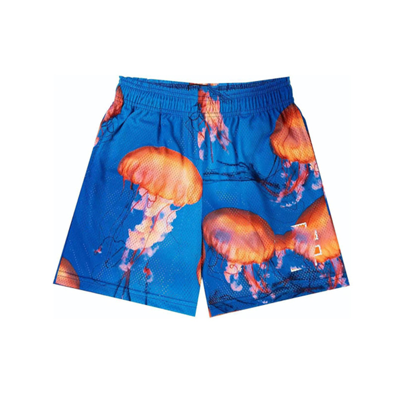 Pantalones deportivos estadounidenses para hombres y mujeres, pantalones de acondicionamiento de verano, pantalones de malla transpirables, sueltos, secos rápidos, pantalones de pareja.