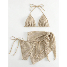 R 91800 Solid three-piece bikini set ��ɫ�����ױȻ���