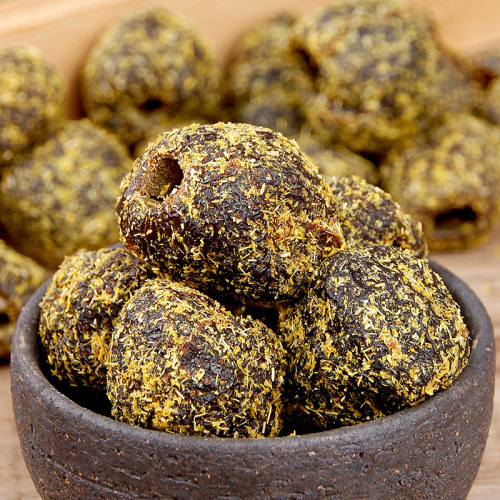 Licorice hollow hawthorn 500g seedless hollow hawthorn dried vanilla preserved fruit dried sweet and sour cored candied snacks