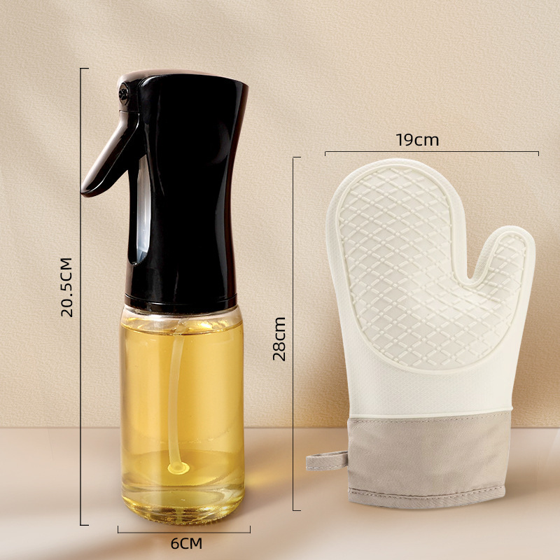Botella de pulverización de aceite para freidora de aire, botella de pulverización de aceite para cocina, botella de pulverización de niebla de control de aceite, botella de condimento de alta presión, lata