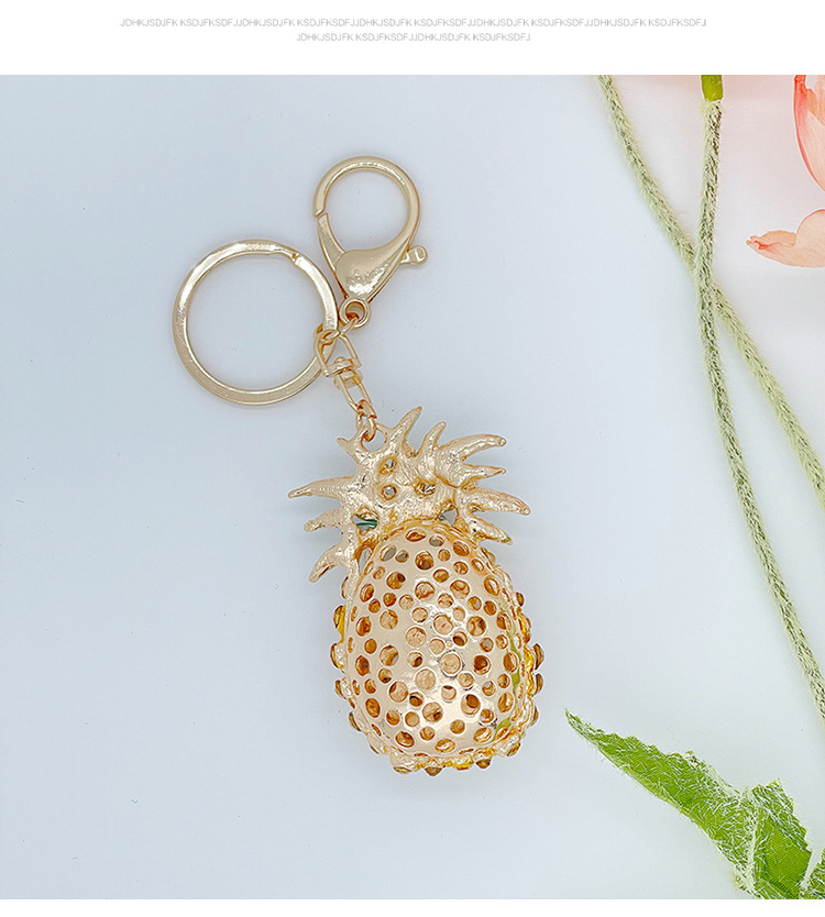 Cute, Korean Style Style Cute Korean Style Fruit Zinc Alloy Women's Bag Pendant Keychain