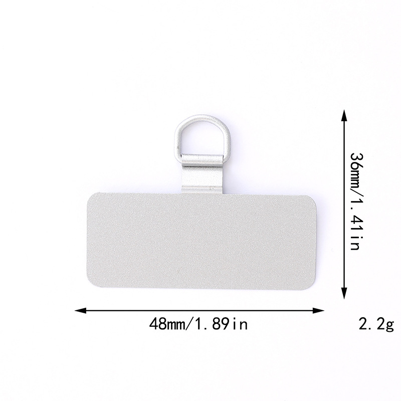 Nuevas juntas de teléfonos móviles tarjetas de acero inoxidable de metal 360 grados clip giratorio anti-perdida juntas de cuerda de teléfono móvil