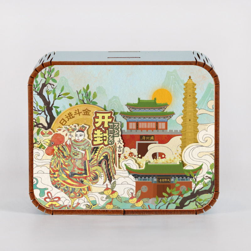 オリジナルアモイ重慶南京西安都市動態オルゴールオルゴールオルゴール観光記念品|undefined