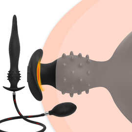 鳗鱼肛塞液态硅胶深入式充气扩肛器男女用超长后庭自慰器成人用品