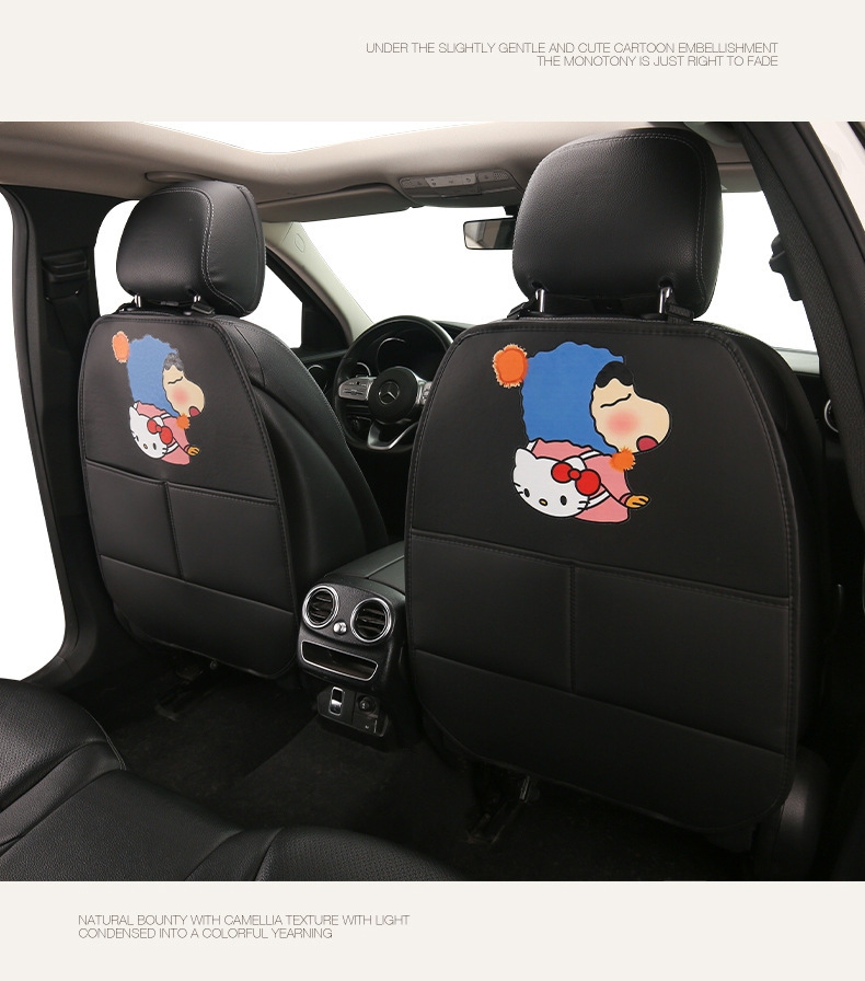Car Seat Back Anti-Kick Pad, Children's Cartoon Protective Pad, Anti-Dirt Protective Pad for Car Interior, Rear Seat Anti-Kick and Anti-Wear Pad