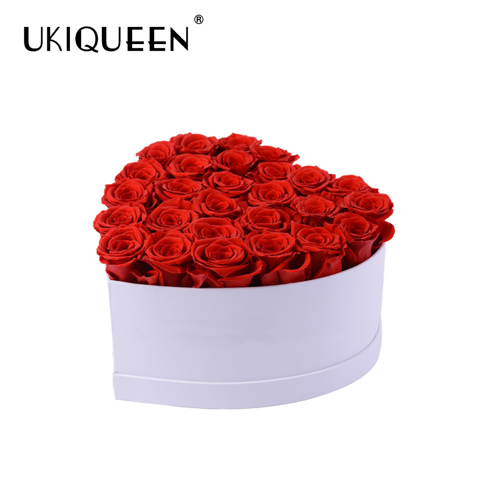 Ventas transfronterizas calientes grandes flores de vida eterna rosa amor abrazar caja de regalo de barril productos terminados del día de San Valentín regalos de alta calidad al por mayor
