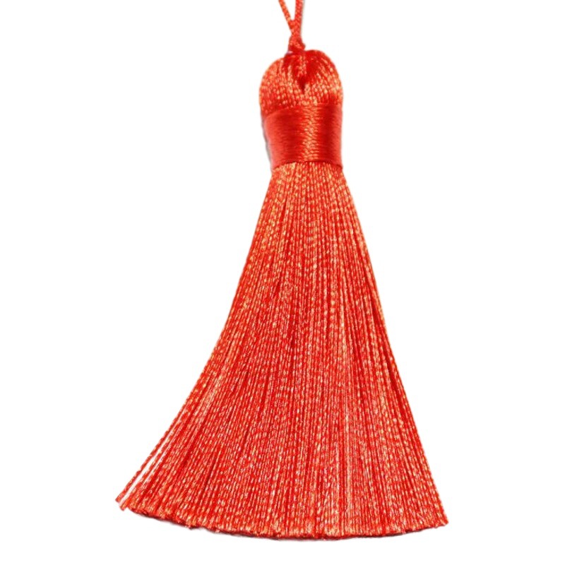 Wholesale 8cm short fat tassel spike pendant car hanging sachet clothing clothing bookmark accessories diy polyester hanging spike