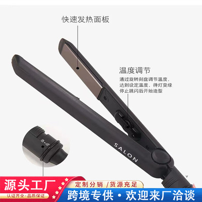 跨境SALON日本同款直发夹负离子直发器外贸亚马逊宿舍家用美发板|ms