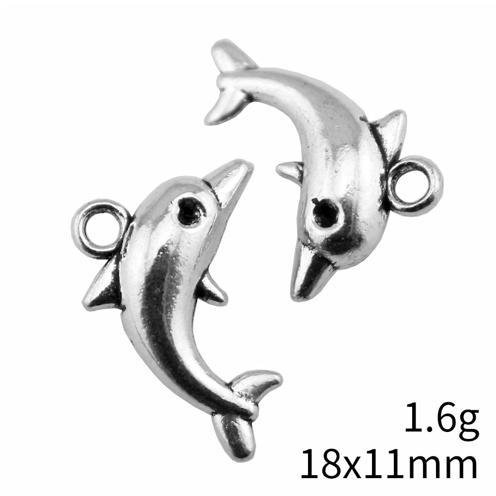 1 Piece Retro Dolphin Alloy Plating Pendant Jewelry Accessories display picture 5