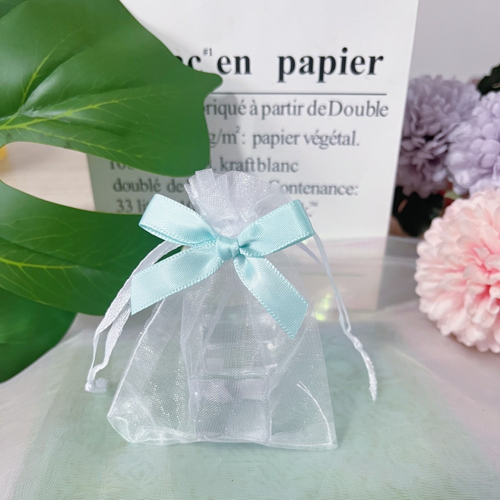 6g Weight Storage Bag Storage & Cleaning Jewelry Packaging Bags Classification 1 Piece Quantity Organza Material Solid Color Pattern Casual Style Casual Solid Color Organza Gift Wrapping Supplies 8