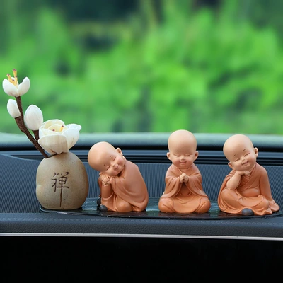 Car ornaments, Little Monk Car Central - leisurely-abc-magnolia-send-essential-oil-glue-cushion