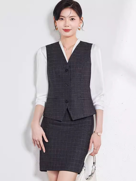 Factory Design Sense Professional Women's Clothing Professional Suit Vest suit Women's Spring and Autumn Formal Long Sleeve Business Work Clothes
