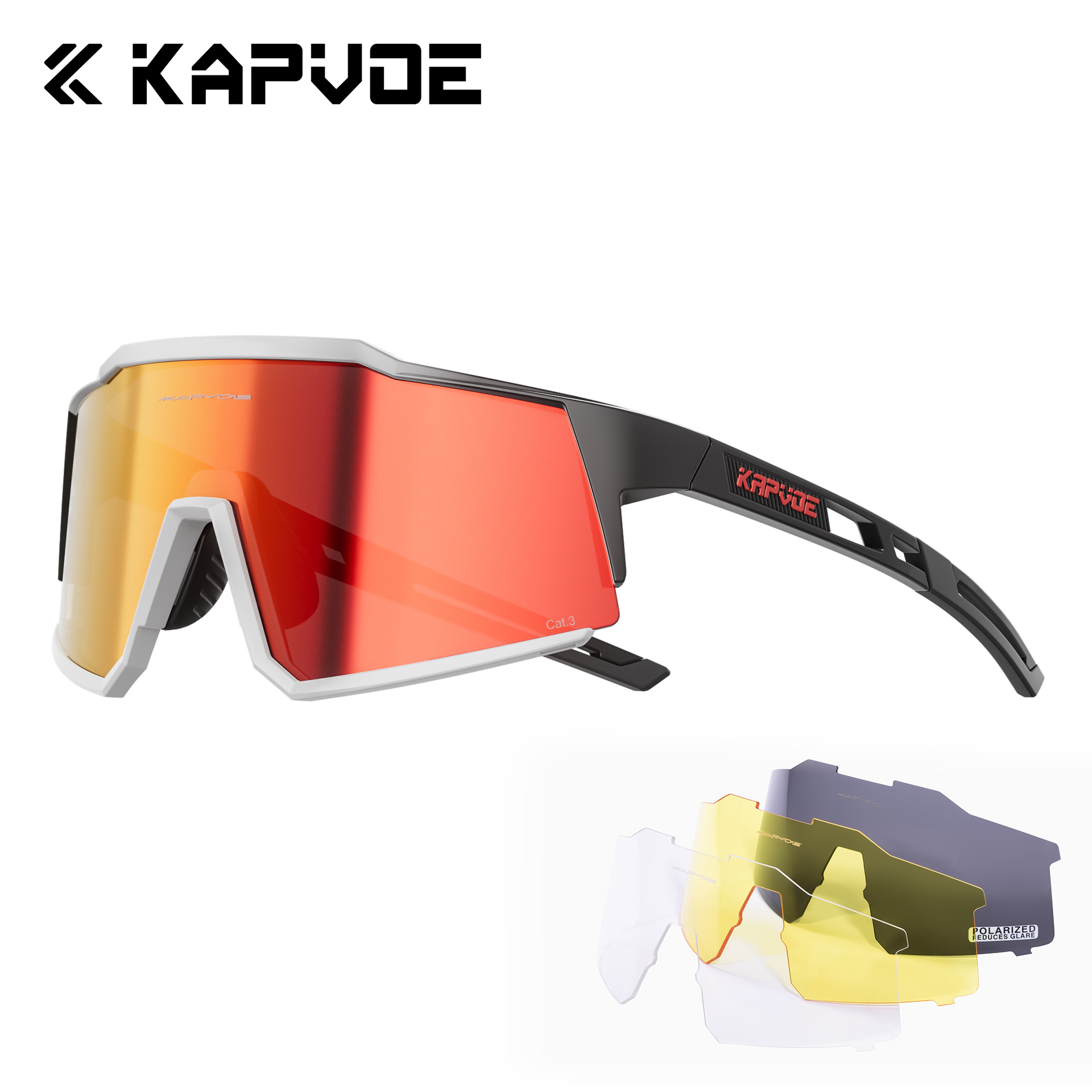 Gafas de Ciclismo Deportivas de TR90 Polarizadas a Prueba de Viento para Ciclismo