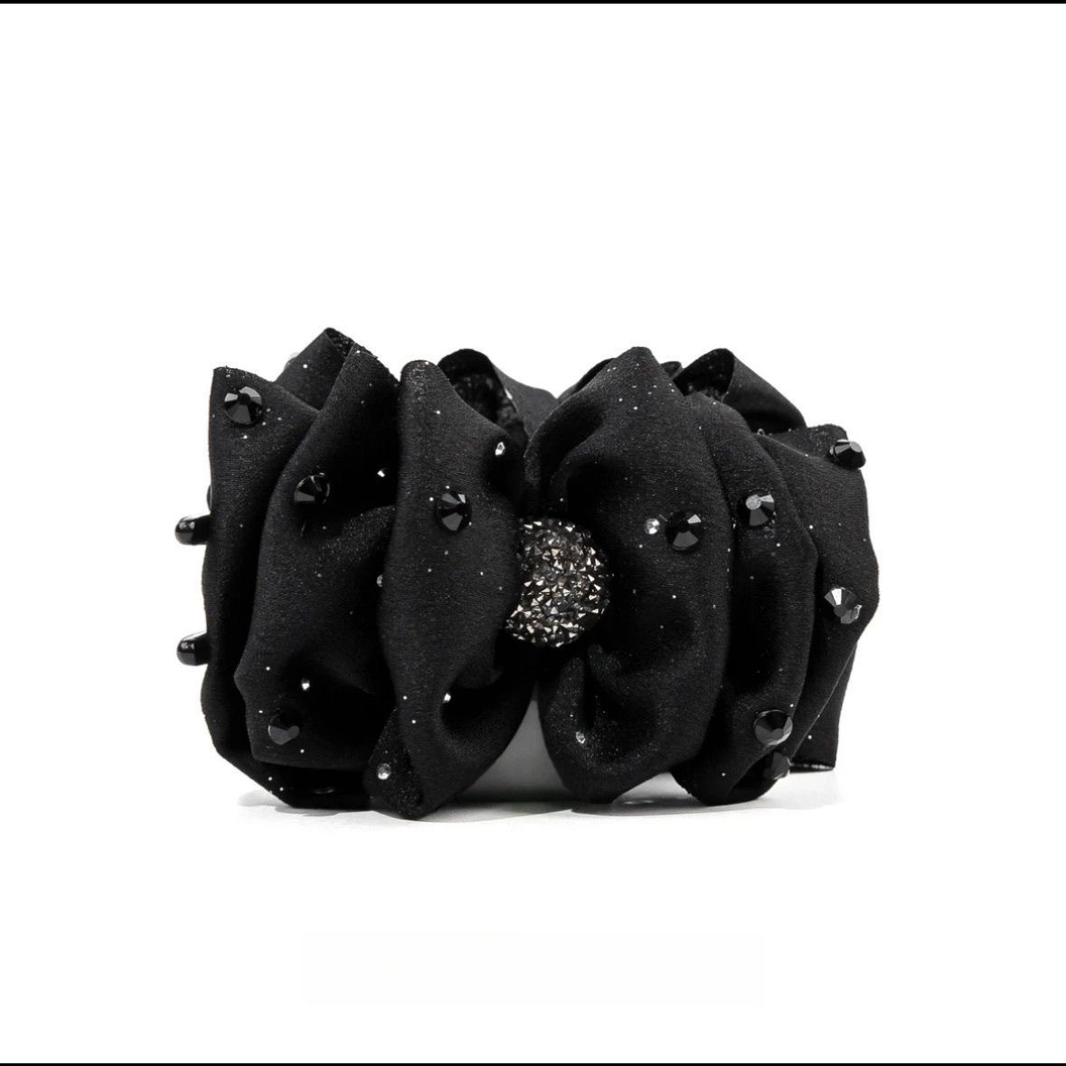 autumn and winter new headdress starry paris princess bright ponytail clip rhinestone hair claws back head shark clip hair accessories