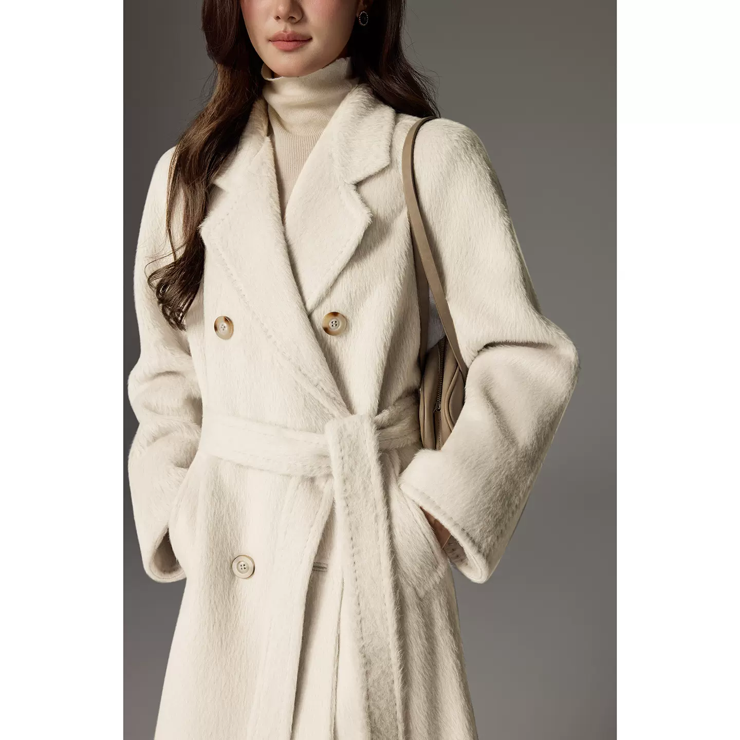 2025秋冬新款长款苏力72%羊驼毛28%羊毛大衣高级感百搭长毛801款