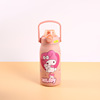 Cartoon capacious thermos, high quality straw, sports glass