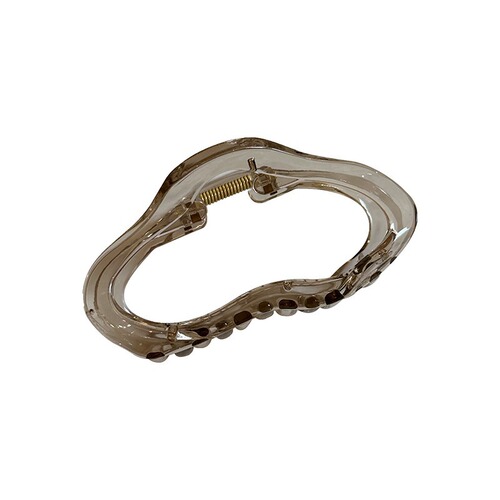 Niche design transparent clip large hair volume shark clip high-end hair clip female back head clip headwear