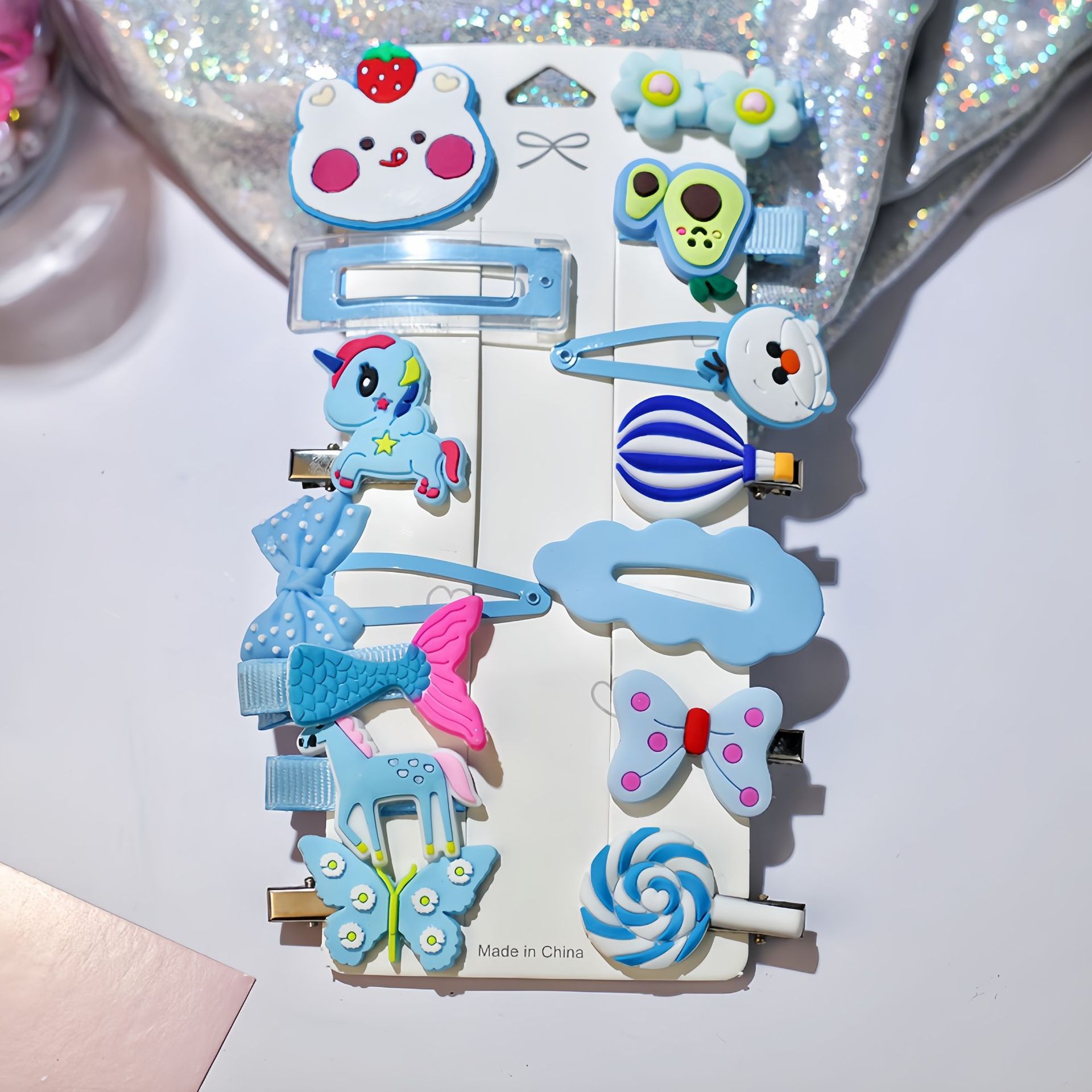 Nuevo clips de dibujos animados para niños coreanos lindos color de caramelo hecho a mano no daña el cabello frange clip para el cabello bebé clip para el cabello toque