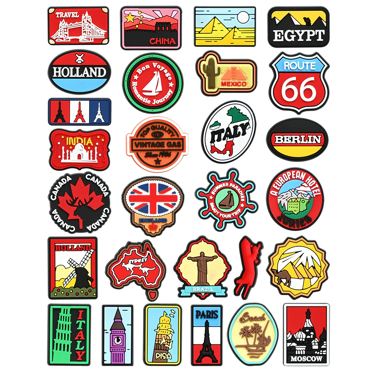 Трансграничная новая серия кругосветных путешествий обувь цветочная обувь пряжка дырки обувь DIY аксессуары съемная мультяшная обувь аксессуары