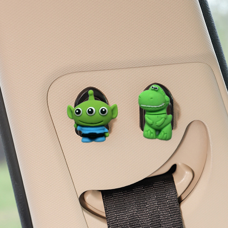 Gancho para automóvil, lindo gancho pequeño para automóvil multifuncional en la primera fila, gancho adhesivo para copiloto en el automóvil