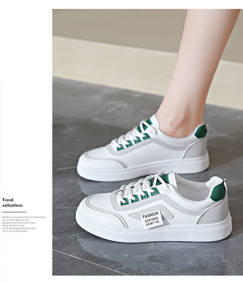 Instagram petites chaussures blanches pour étudiantes, édition coréenne, mode féminine, fond plat, respirantes et fines, décontractées, nouvelle collection printemps 2024_voghion.com