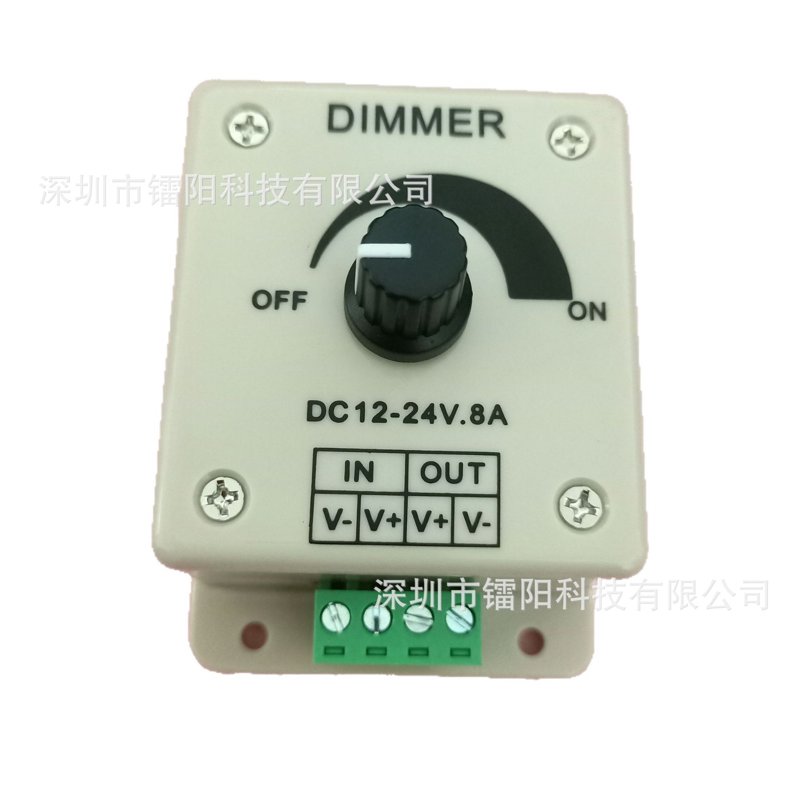 LED旋钮单色调光器手动调光控制器8A灯带直流12v灯条led调光开关