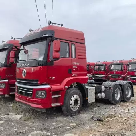 豪沃 德龙牵引车头库存跨境出口二手10轮矿用运输车头371马力货运